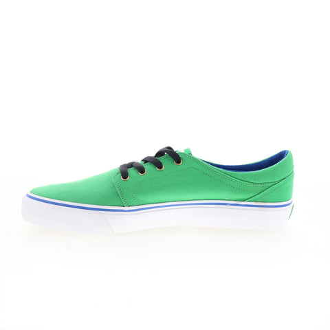 DC Trase TX ADYS300126 Mens Green Canvas Skate Inspired Sneakers Shoes