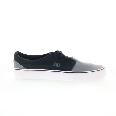 DC Trase TX ADYS300126 Mens Gray Canvas Skate Inspired Sneakers Shoes