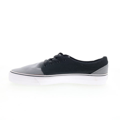 DC Trase TX ADYS300126 Mens Gray Canvas Skate Inspired Sneakers Shoes