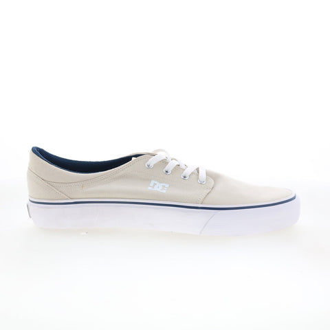 DC Trase TX ADYS300126 Mens Beige Canvas Skate Inspired Sneakers Shoes
