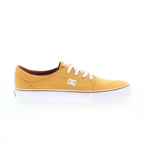 DC Trase TX ADYS300126 Mens Yellow Canvas Skate Inspired Sneakers Shoes