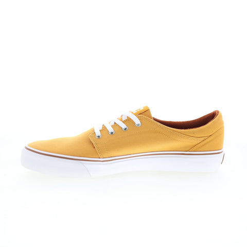 DC Trase TX ADYS300126 Mens Yellow Canvas Skate Inspired Sneakers Shoes