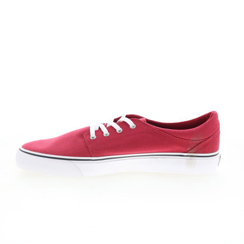 DC Trase TX ADYS300126 Mens Red Canvas Skate Inspired Sneakers Shoes