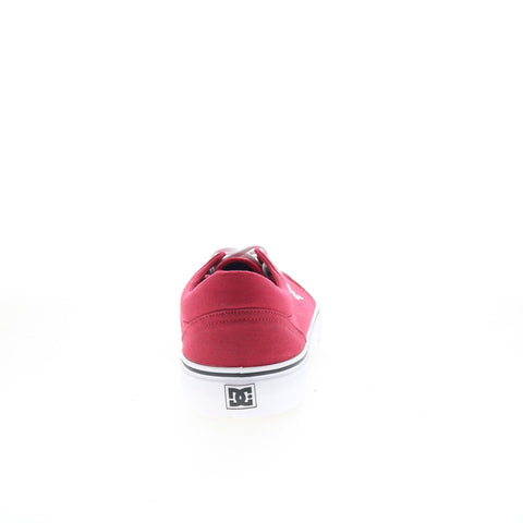 DC Trase TX ADYS300126 Mens Red Canvas Skate Inspired Sneakers Shoes