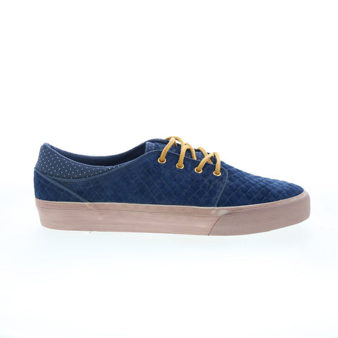 DC Trase LX ADYS300141 Mens Blue Suede Skate Inspired Sneakers Shoes