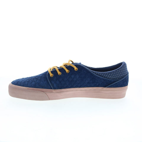 DC Trase LX ADYS300141 Mens Blue Suede Skate Inspired Sneakers Shoes