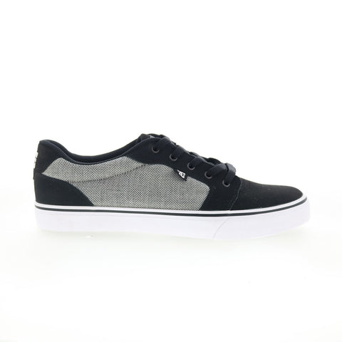 DC Anvil NB ADYS300161 Mens Black Nubuck Skate Inspired Sneakers Shoes
