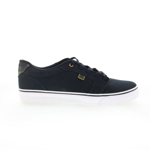 DC Anvil TX SP ADYS300178 Mens Black Canvas Skate Inspired Sneakers Shoes