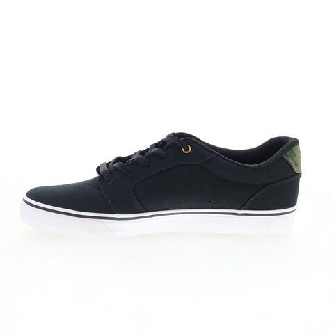 DC Anvil TX SP ADYS300178 Mens Black Canvas Skate Inspired Sneakers Shoes