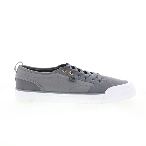 DC Evan Smith ADYS300203 Mens Gray Suede Skate Inspired Sneakers Shoes