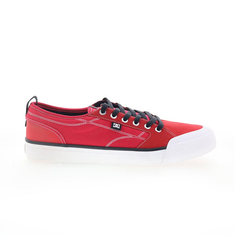 DC Evan Smith ADYS300203 Mens Red Suede Skate Inspired Sneakers Shoes