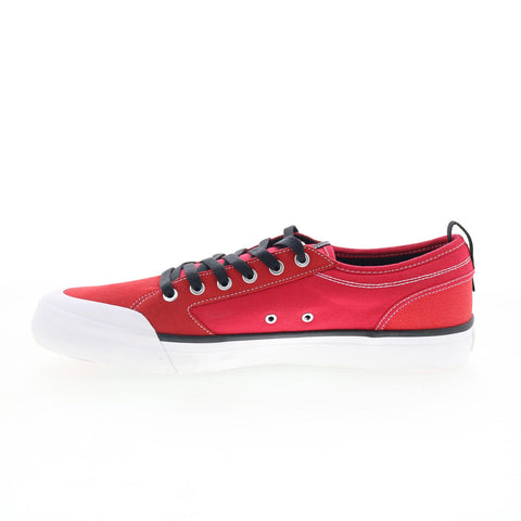 DC Evan Smith ADYS300203 Mens Red Suede Skate Inspired Sneakers Shoes