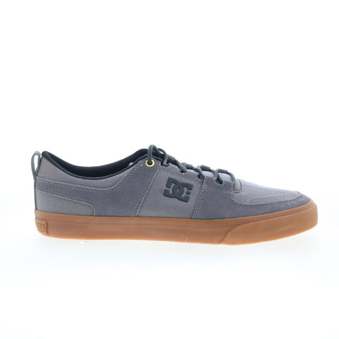 DC Lynx Vulc ADYS300235 Mens Gray Suede Skate Inspired Sneakers Shoes