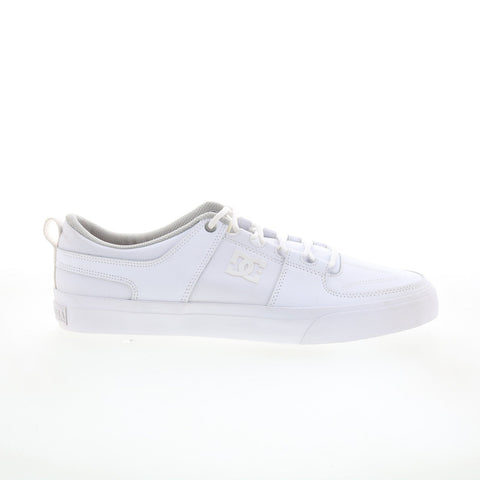 DC Lynx Vulc ADYS300235 Mens White Leather Skate Inspired Sneakers Shoes