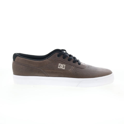 DC Switch S LX ADYS300377 Mens Brown Leather Skate Inspired Sneakers Shoes