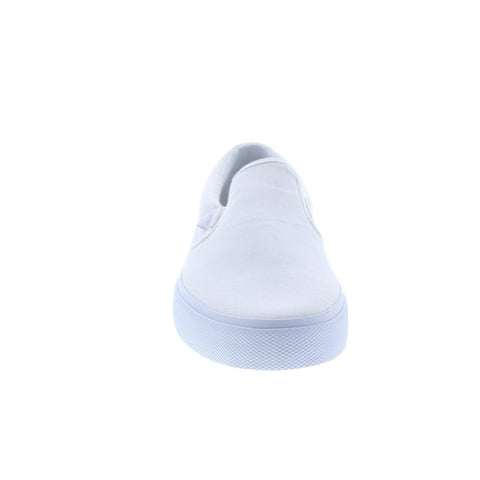 DC Manual Slip On ADYS300645-WHT Mens White Skate Inspired Sneakers Shoes