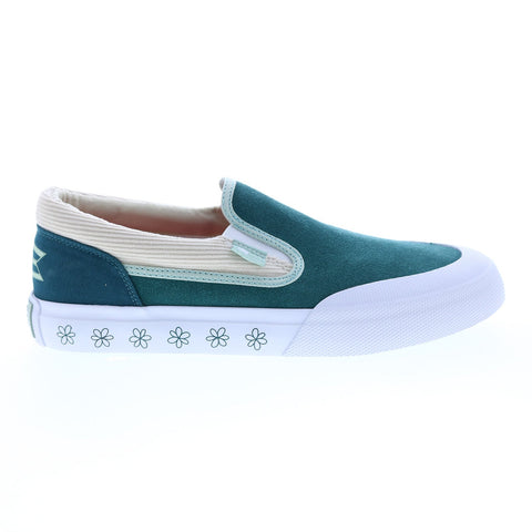 DC Manual x Susie ADYS300733-DKT Mens Green Suede Lifestyle Sneakers Shoes