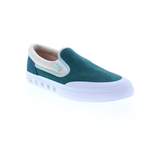 DC Manual x Susie ADYS300733-DKT Mens Green Suede Lifestyle Sneakers Shoes
