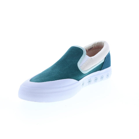 DC Manual x Susie ADYS300733-DKT Mens Green Suede Lifestyle Sneakers Shoes