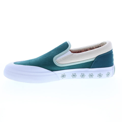 DC Manual x Susie ADYS300733-DKT Mens Green Suede Lifestyle Sneakers Shoes