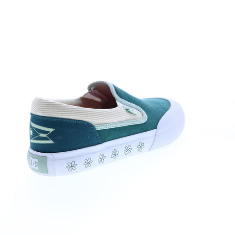 DC Manual x Susie ADYS300733-DKT Mens Green Suede Lifestyle Sneakers Shoes