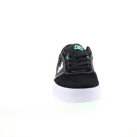 DC Teknic ADYS300763-BWE Mens Black Suede Skate Inspired Sneakers Shoes