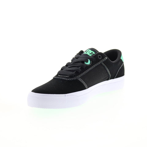 DC Teknic ADYS300763-BWE Mens Black Suede Skate Inspired Sneakers Shoes