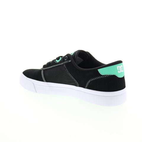 DC Teknic ADYS300763-BWE Mens Black Suede Skate Inspired Sneakers Shoes