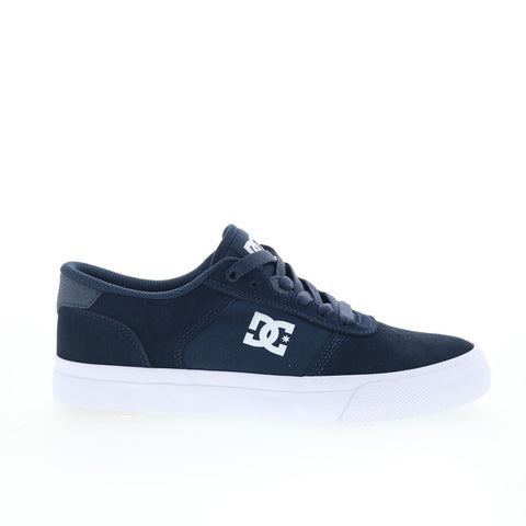 DC Teknic ADYS300763-DN1 Mens Blue Suede Skate Inspired Sneakers Shoes