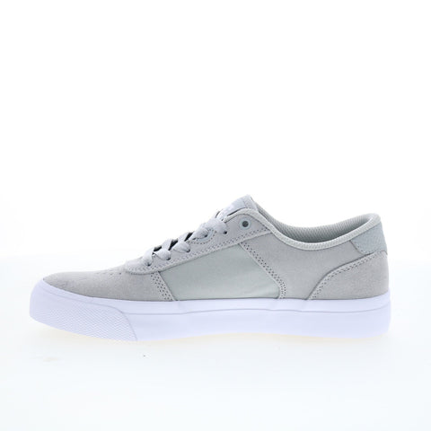 DC Teknic ADYS300763-GRW Mens Gray Suede Skate Inspired Sneakers Shoes