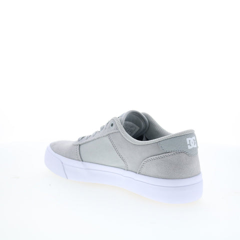 DC Teknic ADYS300763-GRW Mens Gray Suede Skate Inspired Sneakers Shoes