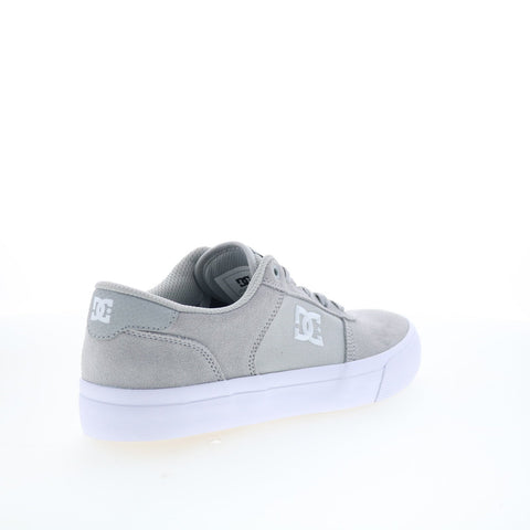 DC Teknic ADYS300763-GRW Mens Gray Suede Skate Inspired Sneakers Shoes