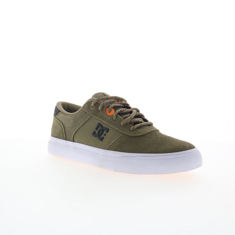 DC Teknic ADYS300763-OVC Mens Green Suede Skate Inspired Sneakers Shoes