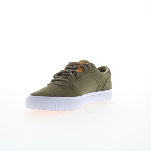 DC Teknic ADYS300763-OVC Mens Green Suede Skate Inspired Sneakers Shoes
