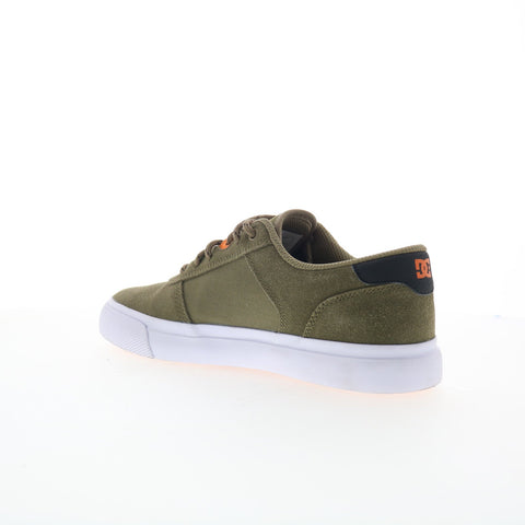 DC Teknic ADYS300763-OVC Mens Green Suede Skate Inspired Sneakers Shoes