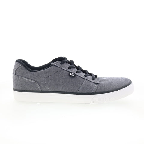DC Fyx TX SE ADYS300095 Mens Gray Canvas Skate Inspired Sneakers Shoes