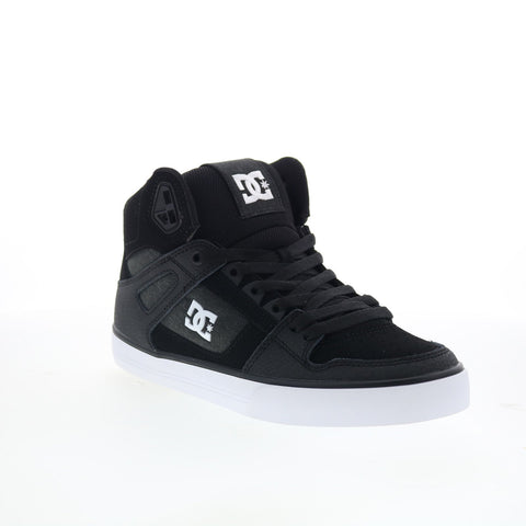 DC Pure High Top WC ADYS400043-KWT Mens Black Skate Inspired Sneakers Shoes