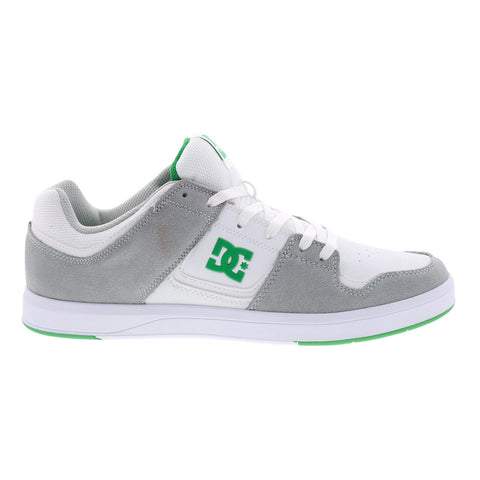 DC Cure ADYS400073-WGN Mens White Gray Suede Skate Inspired Sneakers Shoes