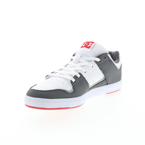 DC Cure ADYS400073-WYR Mens White Leather Skate Inspired Sneakers Shoes