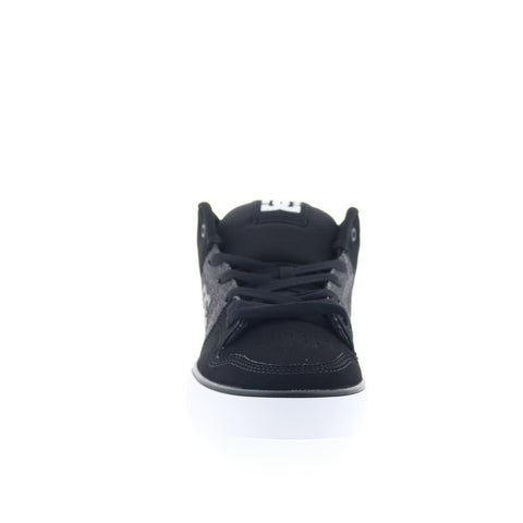 DC Pure Mid ADYS400082-BKO Mens Black Nubuck Skate Inspired Sneakers Shoes