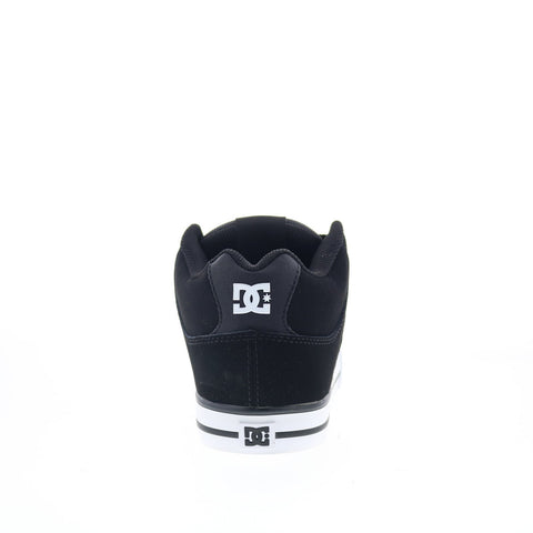 DC Pure Mid ADYS400082-BKW Mens Black Nubuck Skate Inspired Sneakers Shoes