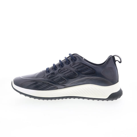 Robert Graham AE531-305-A930 Mens Blue Leather Lifestyle Sneakers Shoes