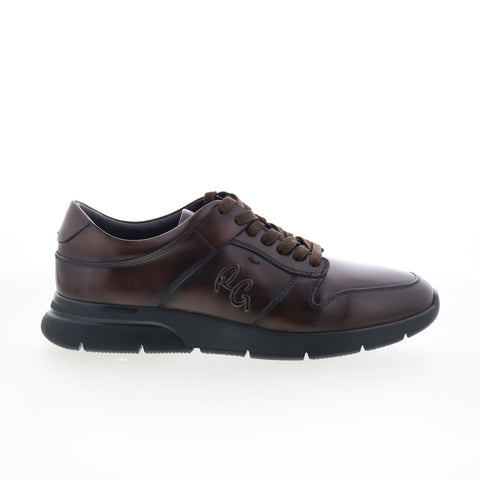 Robert Graham AE646-313-A842 Mens Brown Leather Lifestyle Sneakers Shoes