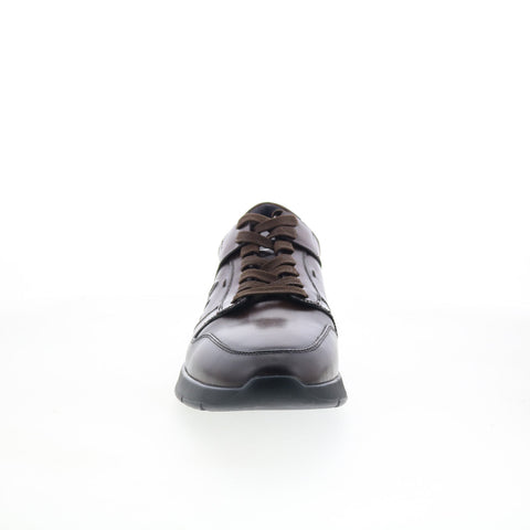 Robert Graham AE646-313-A842 Mens Brown Leather Lifestyle Sneakers Shoes
