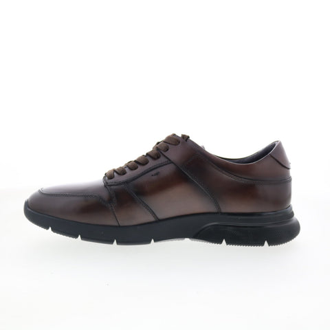 Robert Graham AE646-313-A842 Mens Brown Leather Lifestyle Sneakers Shoes
