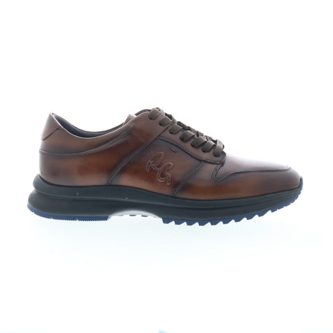 Robert Graham AE646-313-A846 Mens Brown Leather Lifestyle Sneakers Shoes