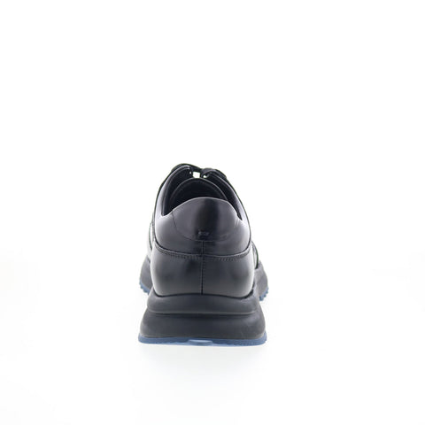 Robert Graham Calambria Mens Black Leather Lace Up Lifestyle Sneakers Shoes
