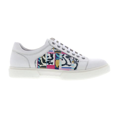 Robert Graham AE676-304-04 Mens White Leather Lifestyle Sneakers Shoes