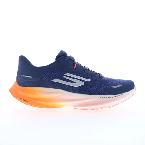Skechers Aero Spark 246200-NVOR Mens Blue Mesh Athletic Running Shoes