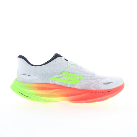 Skechers Aero Spark 246200-WMLT Mens White Synthetic Athletic Running Shoes